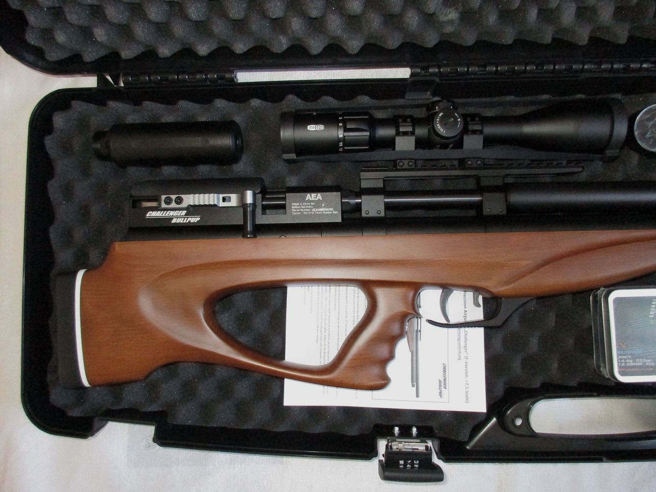 AEA – Challenger Bullpub .50 F-Version (7,5 Joule) unbenutzt (Offen ca. 600 Joule)