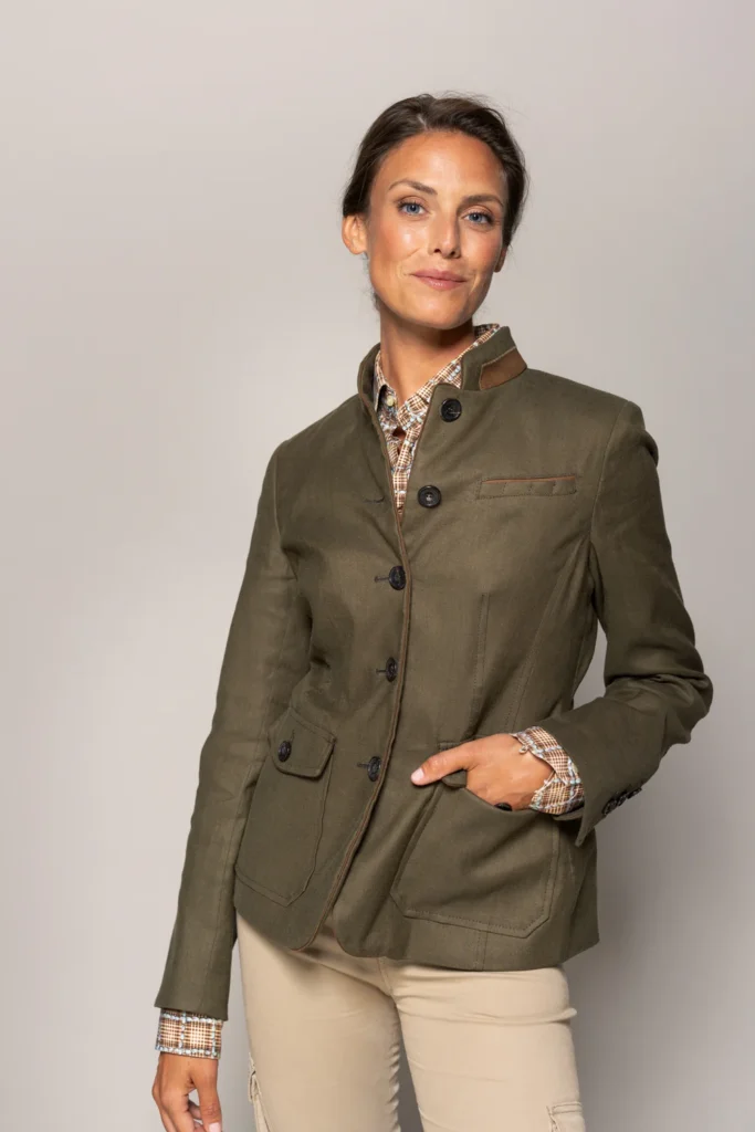 Habsburg Jacke Aschach Panama Fluid Stretch in Grün, Bild 7 von 7
