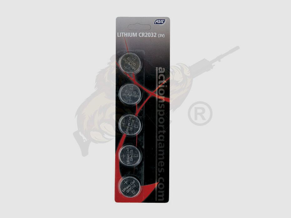 Battery, 3V Lithium, CR2032, 5 pcs.