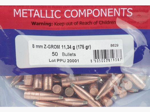 PPU Projectiles .322 / 8 mm 175 gr (11,34 g) Z-Grom
