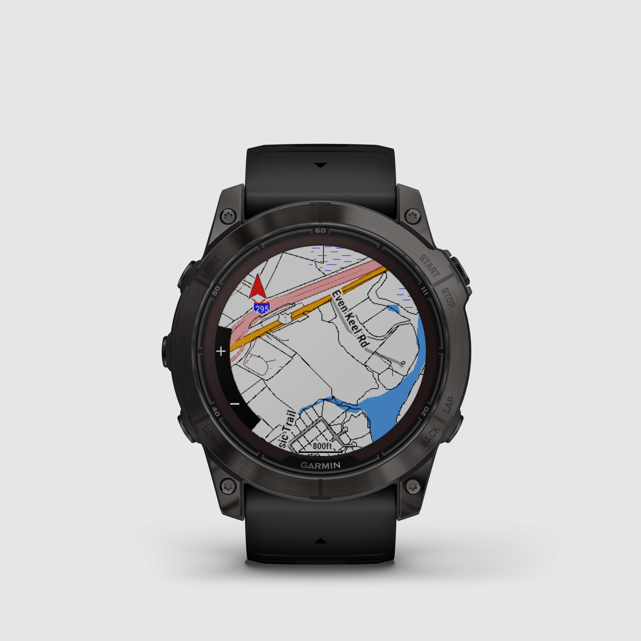 Garmin fēnix® 7X Pro – Sapphire Solar Edition, Schwarz/Carbongrau Titan mit QuickFit®-Silikon-Armband 26 mm, Bild 12 von 12