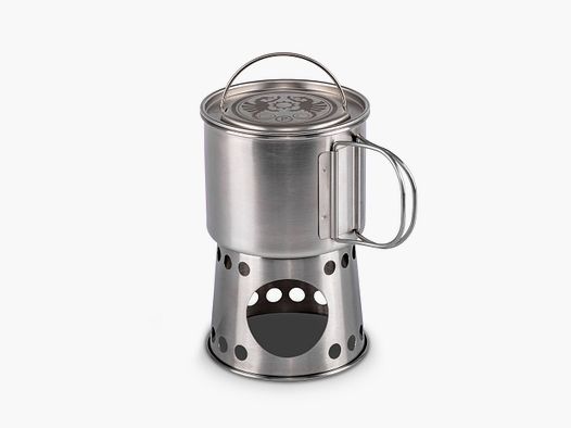 Petromax Cooking Cup CP750 Stainless Steel with Cooking Stand