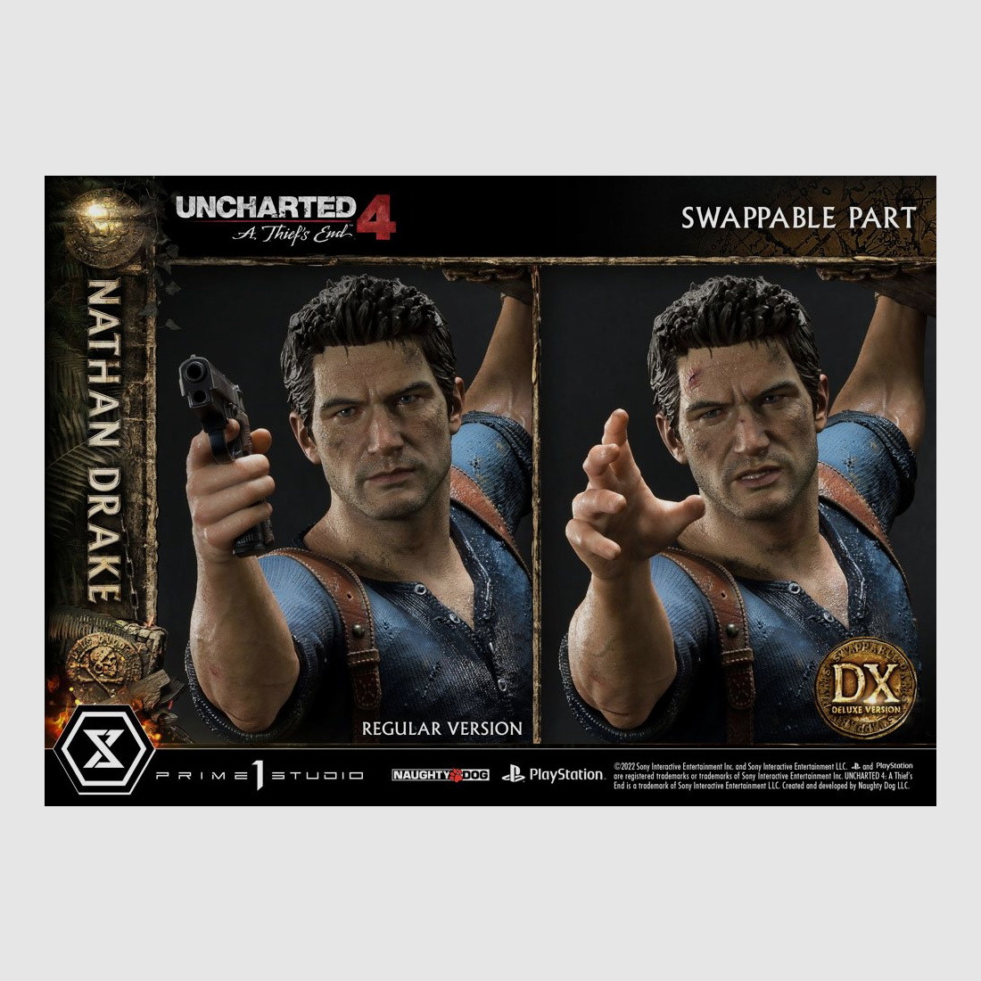 Uncharted 4: A Thief's End Ultimate Premium Masterline Statue 1/4 Nathan Drake Deluxe Bonus Version 69 cm | 43005