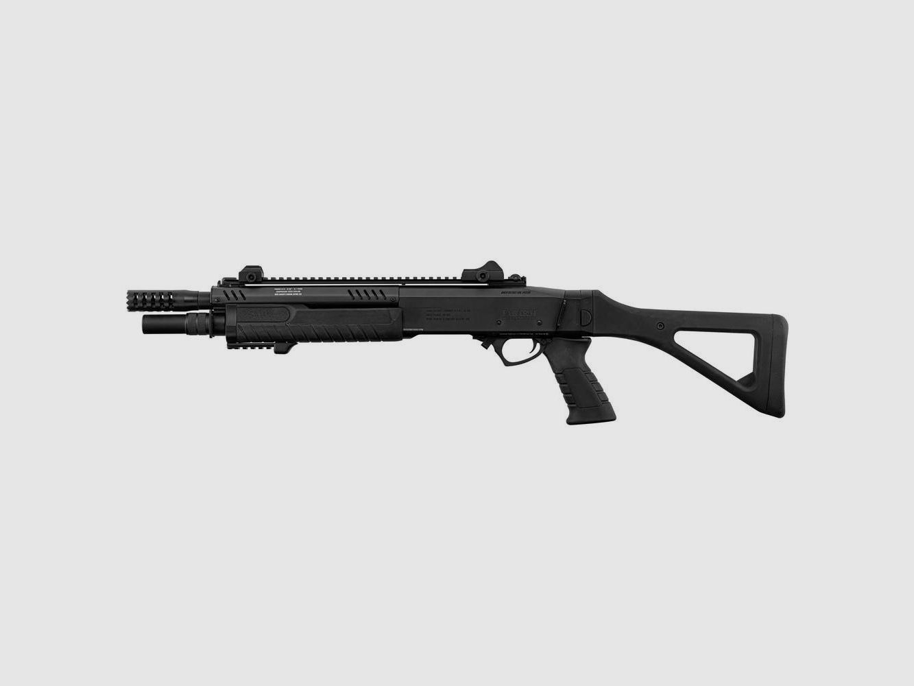 Replik Vorderschaftrepetierer FABARM STF12 Initial Gas BO MANUFACTURE - Schwarz - Gasbetrieben - Realismus und Robustheit für das Schießen, Bild 4 von 5