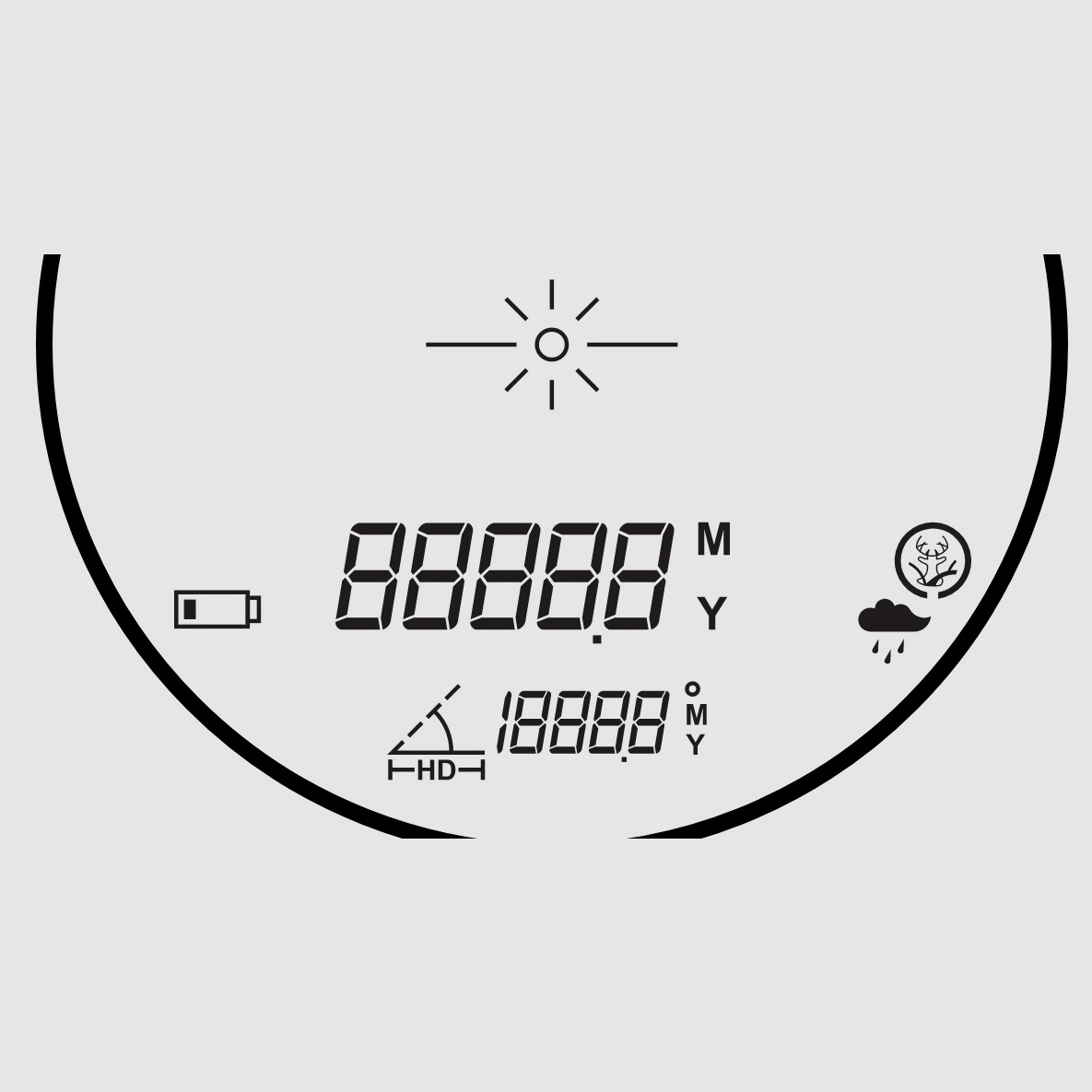 HAWKE 41200 Télémètre Laser 6x21 Vantage LRF 400