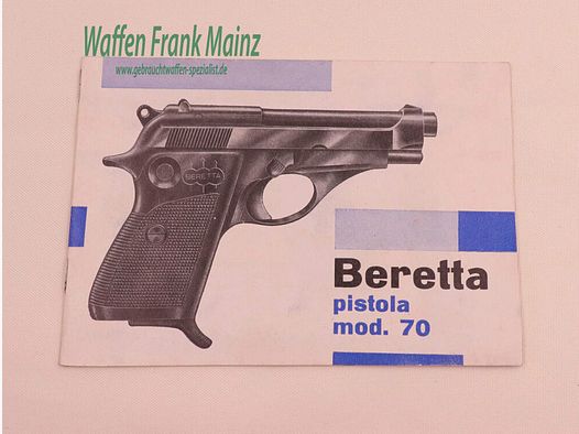 Beretta - Gardone/Italy Operating Instructions Mod. 70