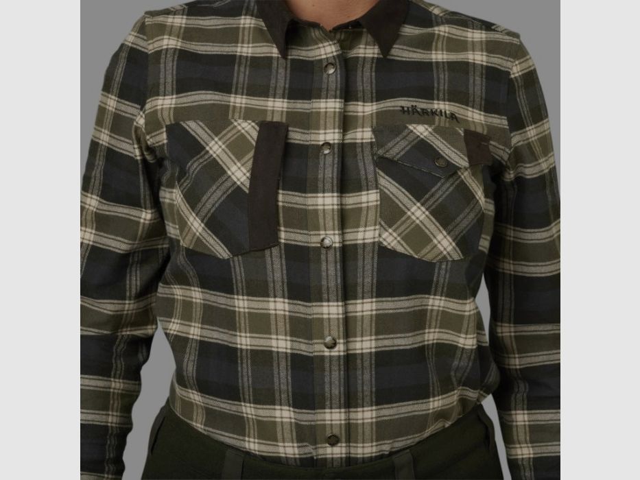 Chemise à manches longues pour femme Harkila Aivak olive 140112877, image 3 sur 5