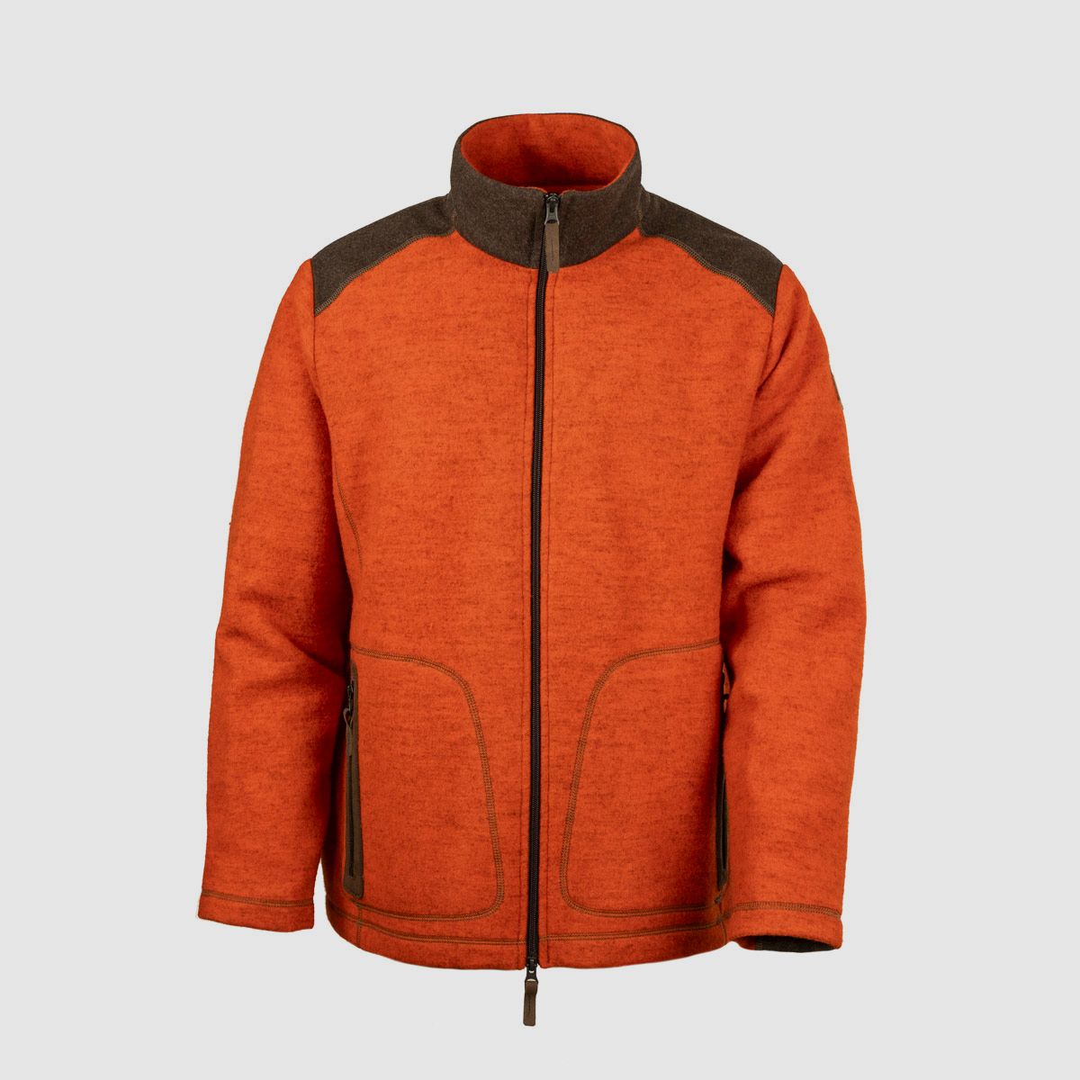 Loden-Fleecejacke "Urs" , Orange