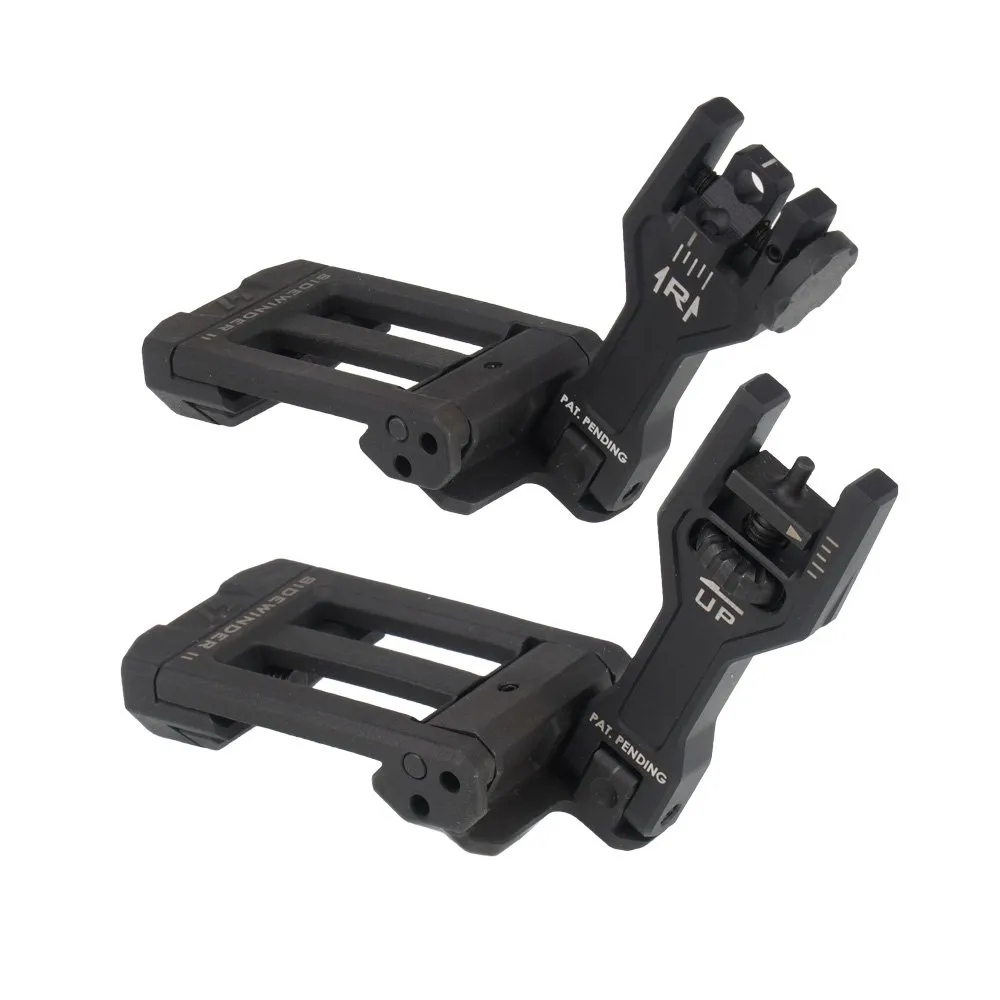 Strike Industries - Przyrządy celownicze Sidewinder II BUIS Backup Iron Sights - Czarne - SIDEWINDERII-BK