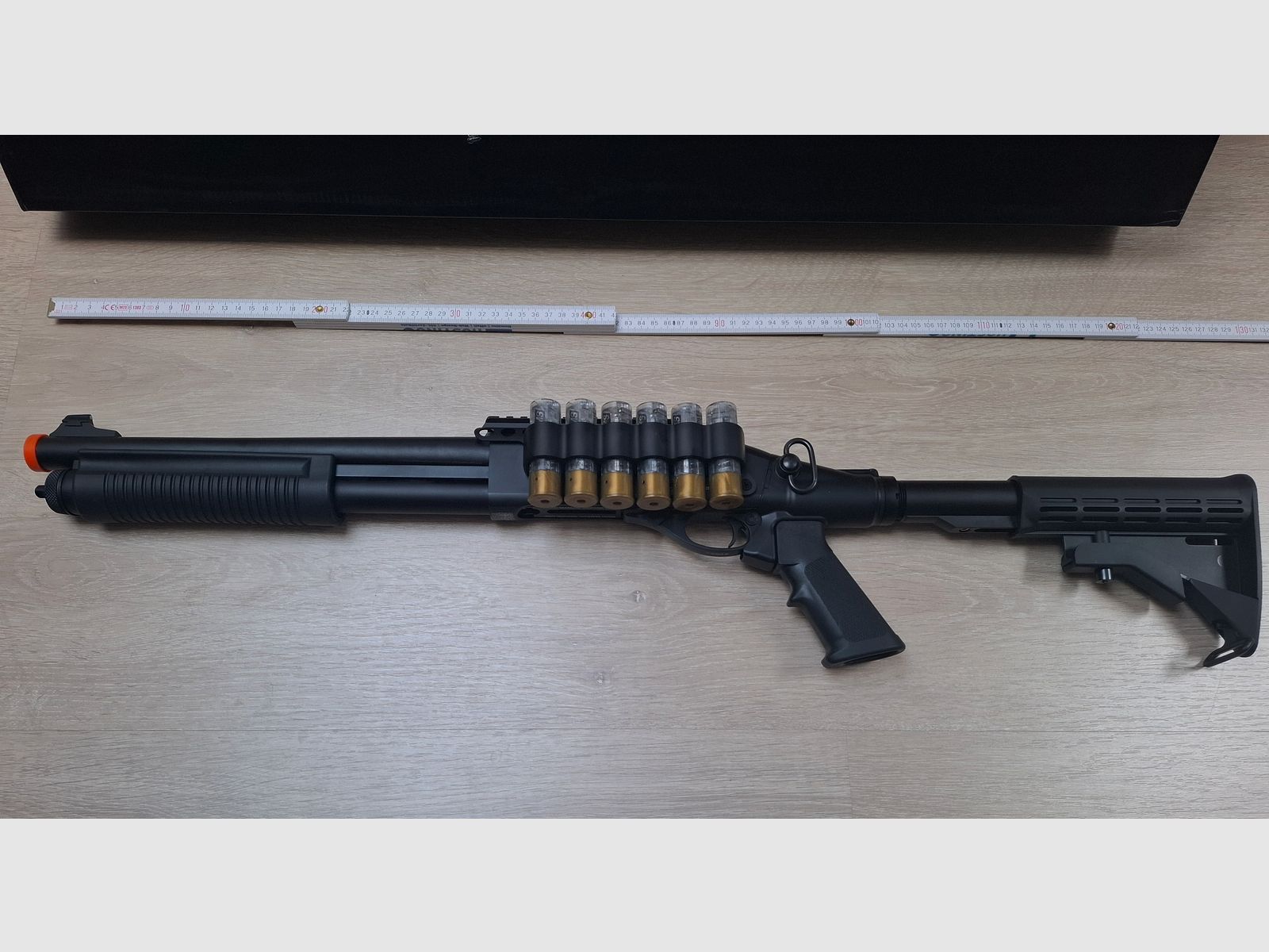 For sale: Jag Arms Scattergun TSS full metal gas shotgun (6mm BB) – like new, original packaging, only tested once (18+)