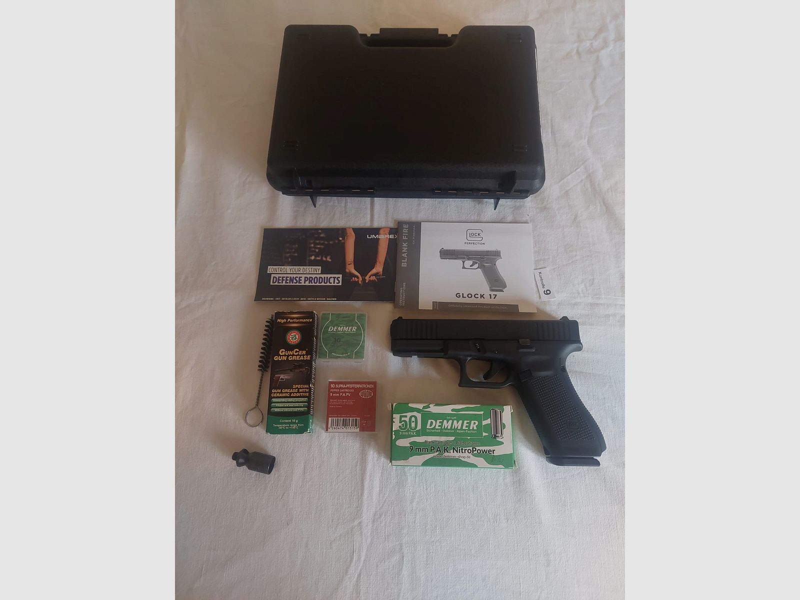 Glock 17 Gen 5 9mm P.A.K + Zubehör 