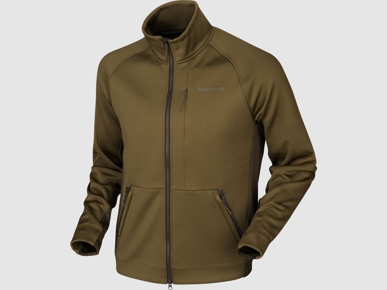 Härkila Borr Hybrid Fleecejacke Größe: S, Farbe: Dark olive/Willow green