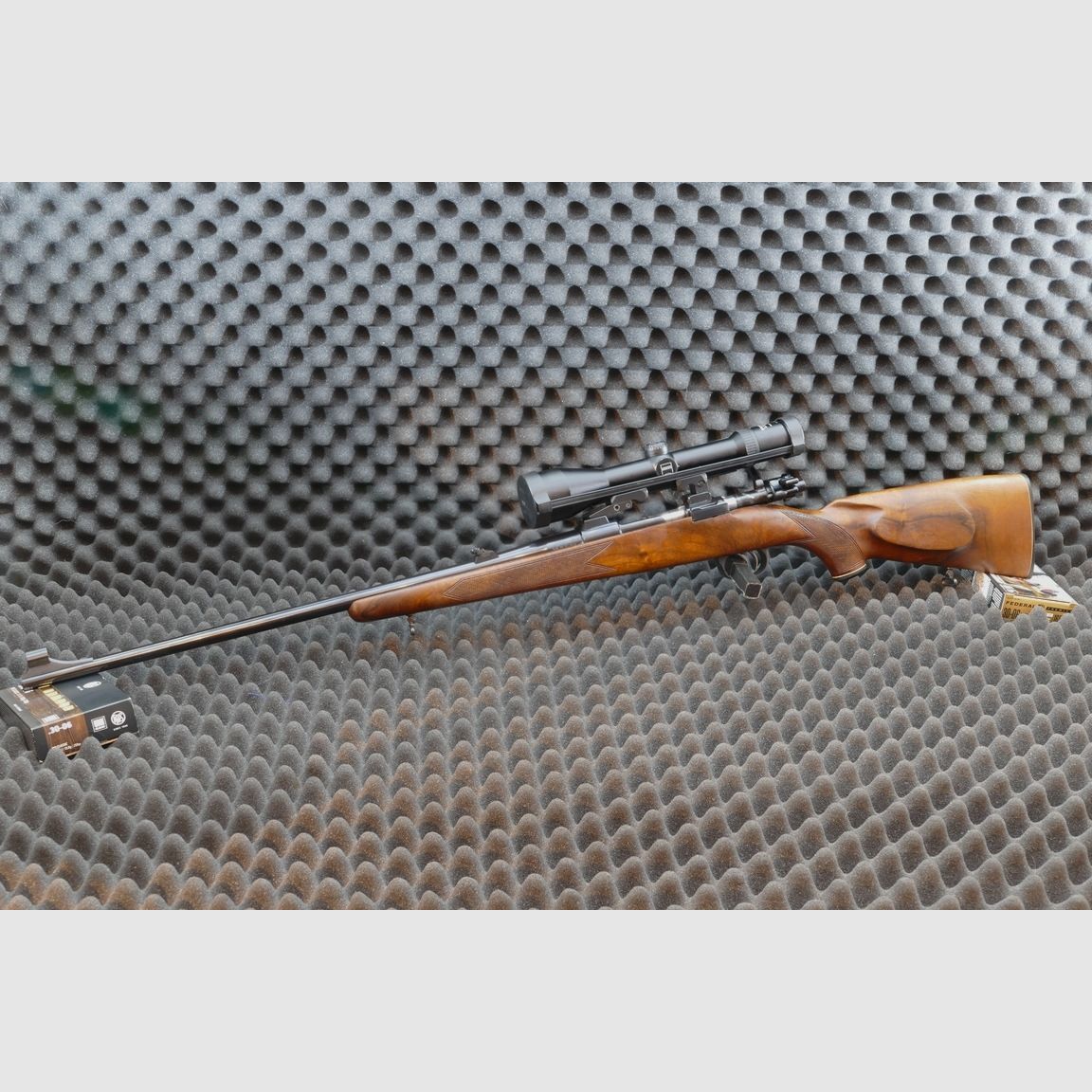 Carabine à répétition, système 98, fabricant Luger, modèle L99, 30-06Spr, montage EAW pour rail intérieur Zeiss