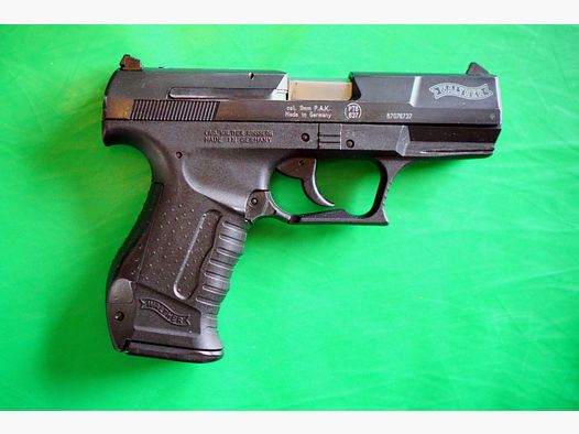 Walther P99 Schreckschuss Pistole 9mm P.A.K. (PTB 637) RARITÄT! P 99 mit EXTRA tiefer Laufsperre