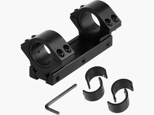 Universal low mounting base 25.4 / 30 mm width, for 11 / 20 mm rail