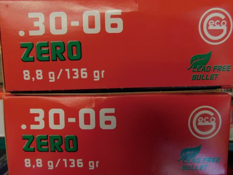 40 Schuss Geco .30-06 Zero bleifrei 8,8g Versandkostenfrei