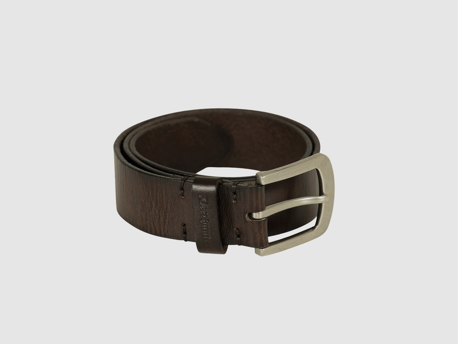 Ceinture en cuir - Marron foncé - Taille homme : 95 CM