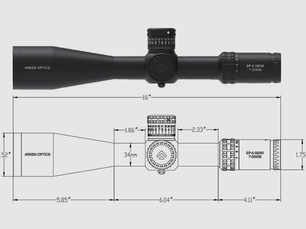 Arken EP5 GenII 7-35x56mm FFP Zielfernrohr, Bild 5 von 5