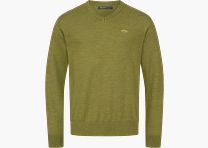 Herren Merino V-Ausschnitt Sweater Vivid Grün Vivid Grün XL