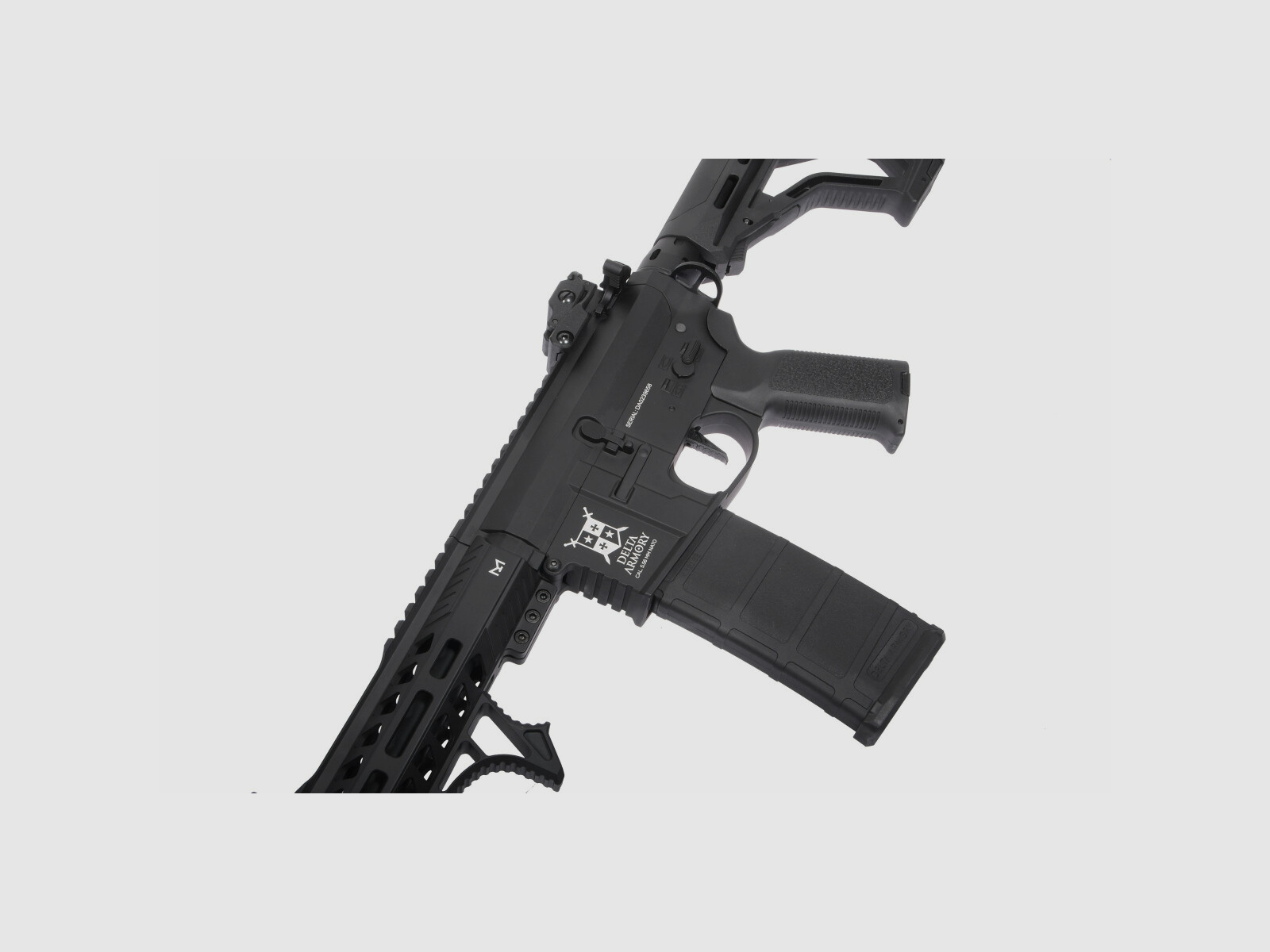 AR15 M-Lok Short ALPHA EAGLE ETU Schwarz S-AEG Softair Gewehr Frei ab 18 Jahren | Delta Armory