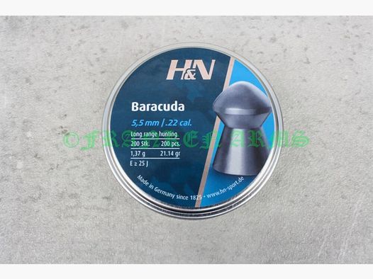 H&N Baracuda 5,5 mm 200 pièces Prix dégressifs