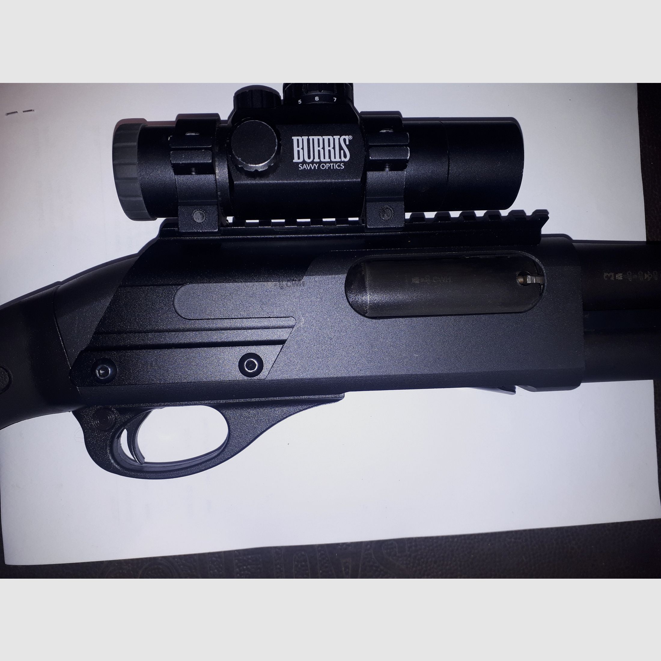 Remington Model 870 taktisch mit Burris ZF.