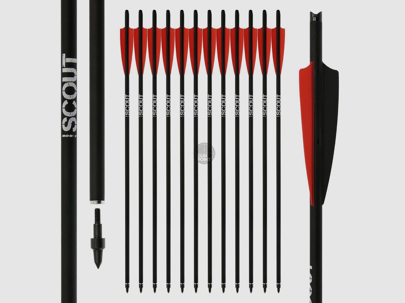 [Vorteilspack] Armbrustbolzen | X-BOW FMA Scout - 16-22 Zoll - Hybridbolzen