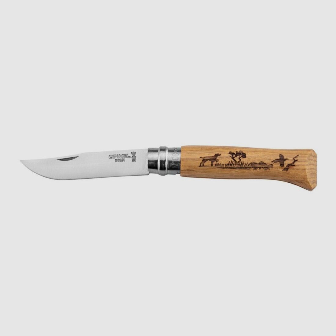 Opinel Knife 8 Inox Engraving Dog, image 4 of 8