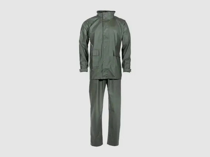 MFH Rain Suit Premium 2-piece olive - black / S men