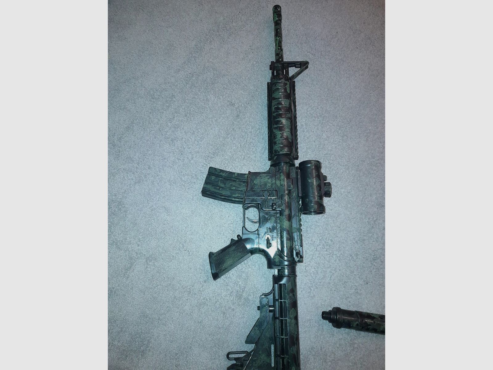 M4 AEG Softair 0.5J GSG Sport-Serie camouflage jungle vert ensemble complet