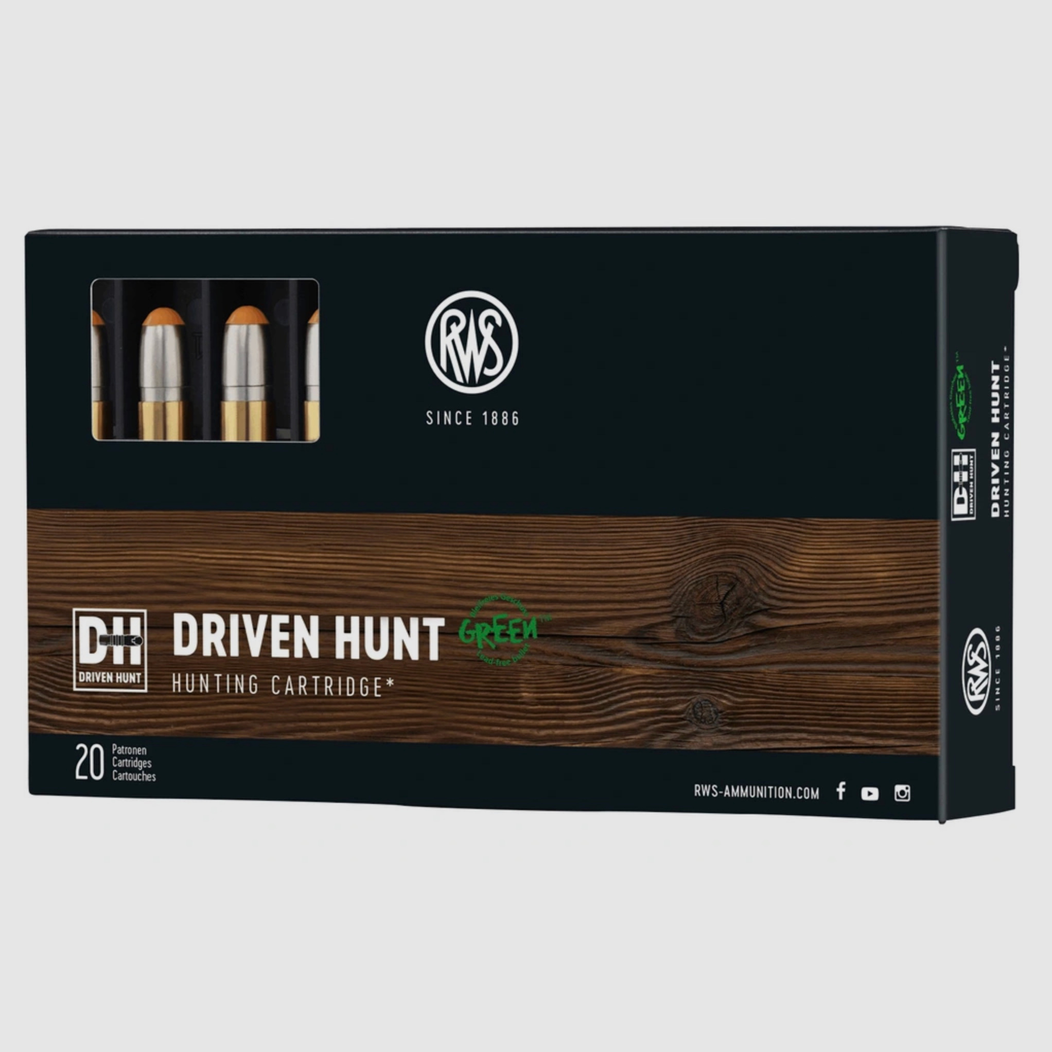 RWS 2426275 .300 Win. Mag. Driven Hunt 10,7g 165grs. Bleifrei Langwaffenmunition