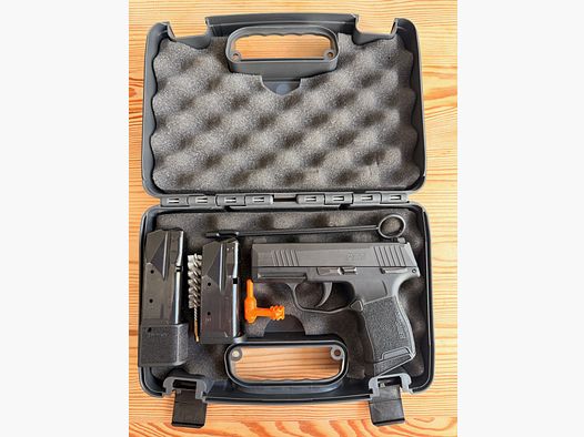 SIG SAUER P365 Nitron MS, Cal. 9mm Luger – con 3 magazines, maletín original