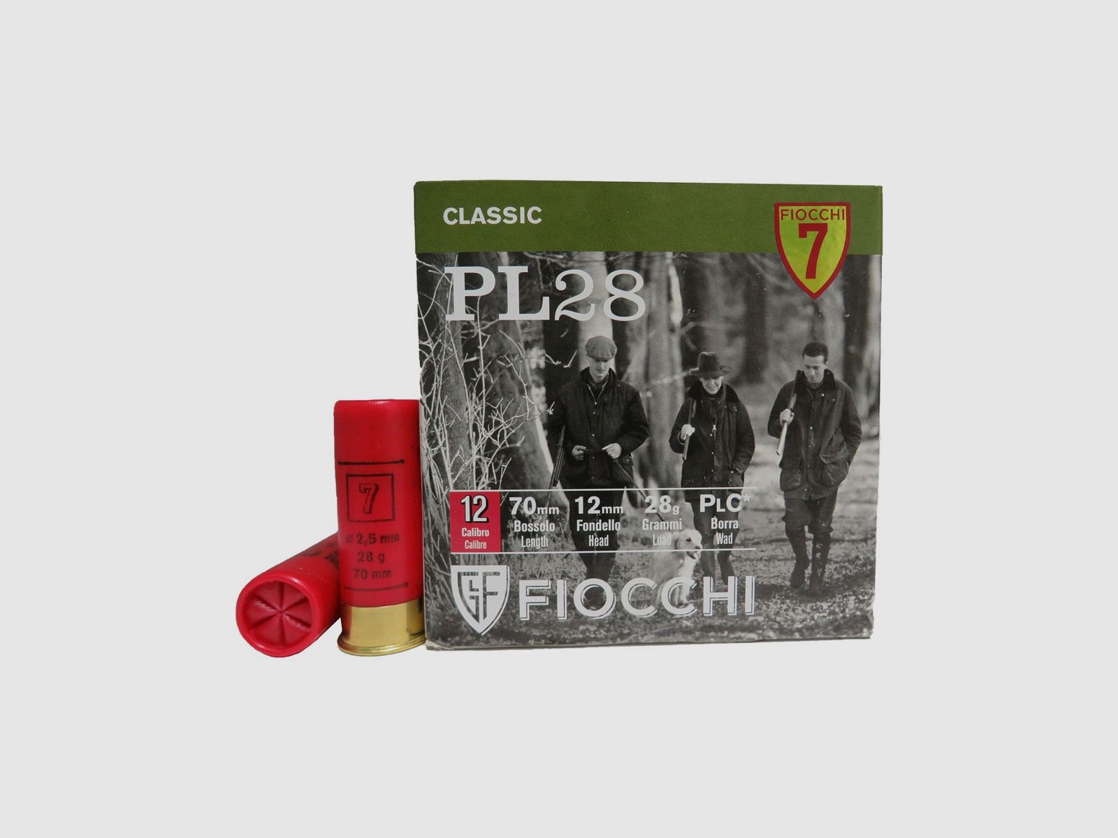 Fiocchi PL 28 Patronen Kal. 12/70 28 g Bleischrot 7