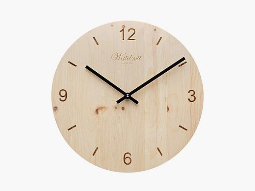 Wanduhr Tempus aus Zirbenholz
