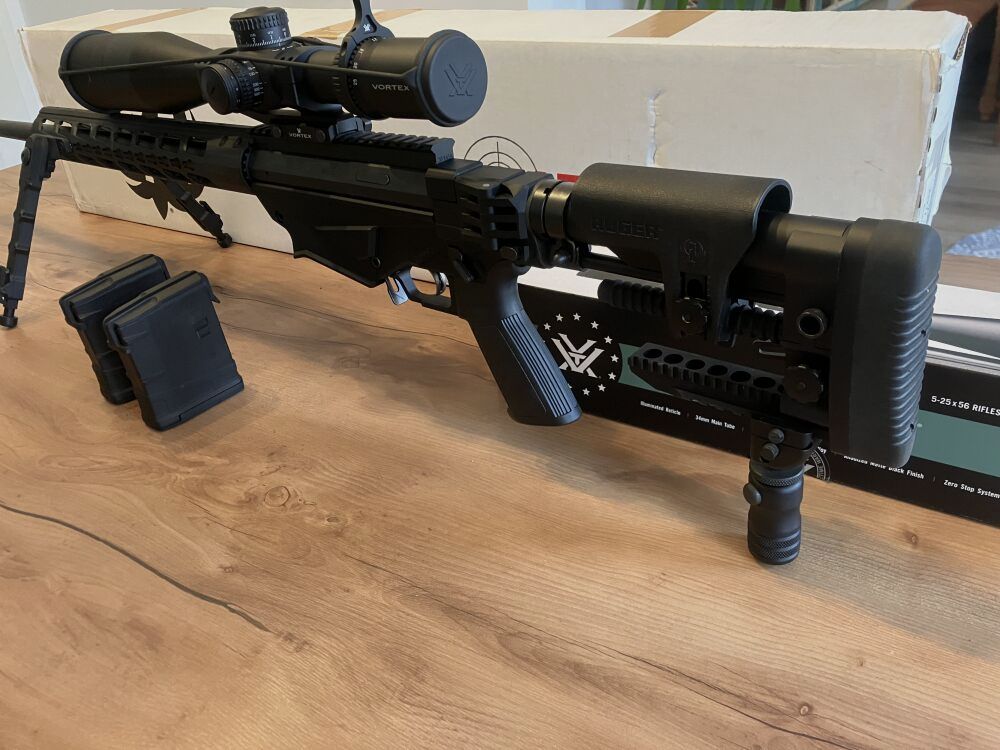 Ruger Precision Rifle inkl. Vortex 5-25x56 Strike Eagle und Zubehör	 6,5mmCreedmoor