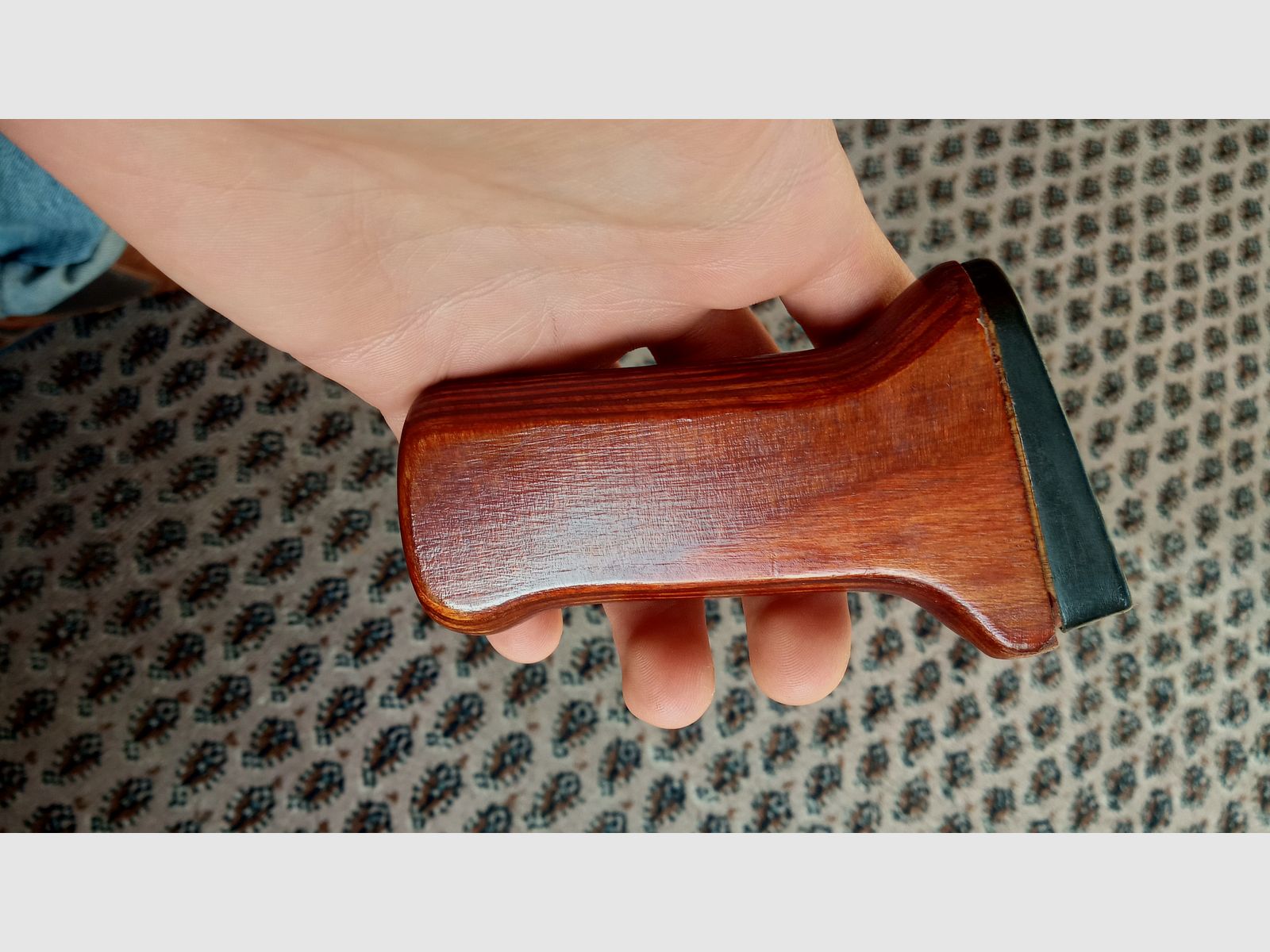 Original empuñadura de pistola de madera contrachapada AK74 rusa / también se adapta a AKM // Empuñadura de laminado / Yunker