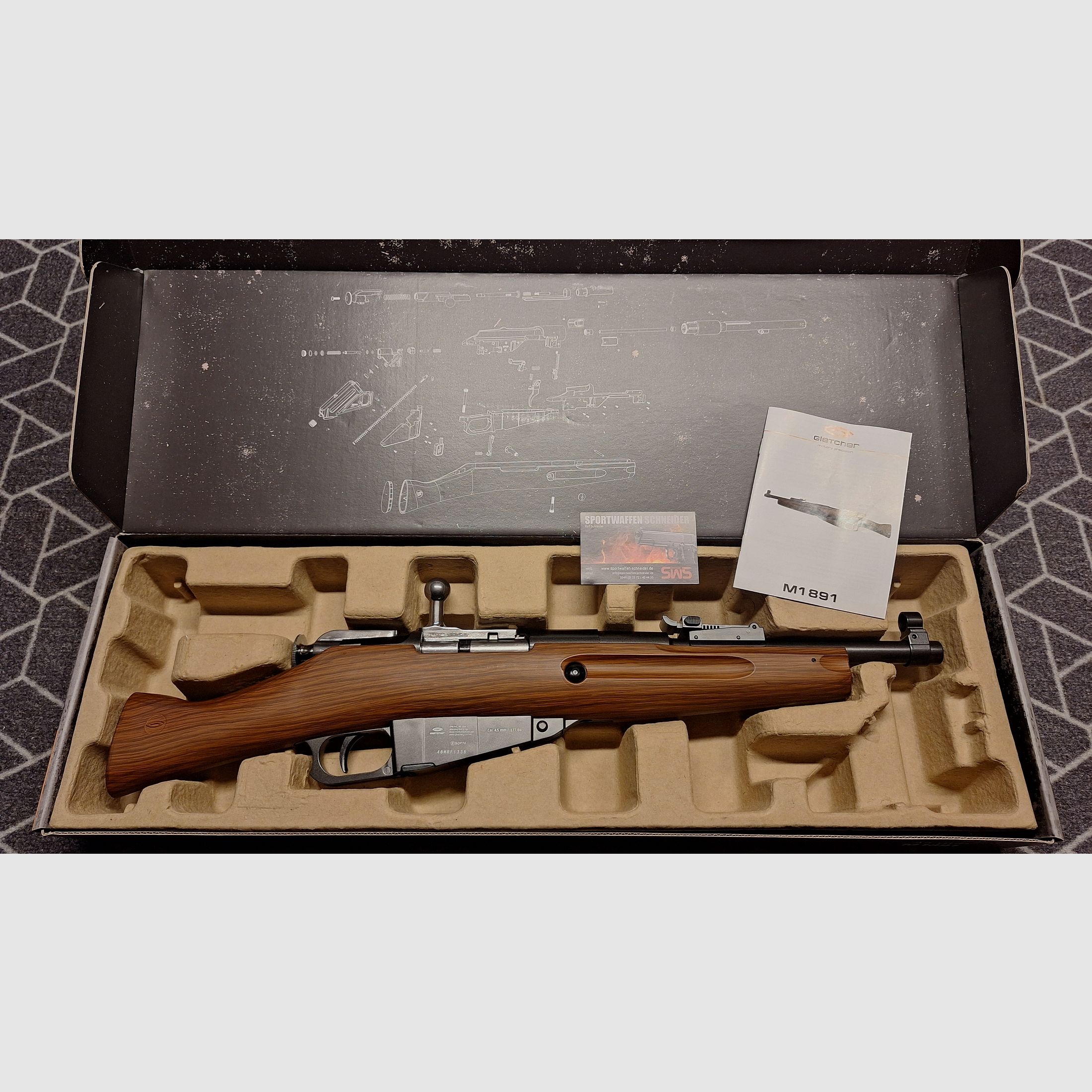M1891 Mosin Nagant Partisan Co2 air rifle NEW!