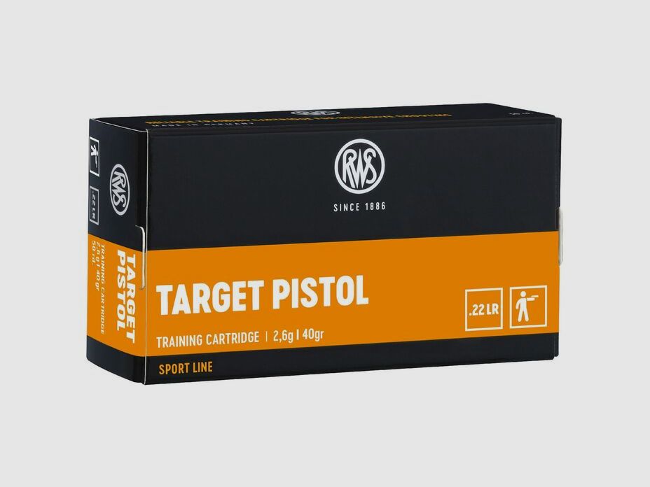 RWS cartouches KK .22lr Target Pistol 50 pièces Sport Line