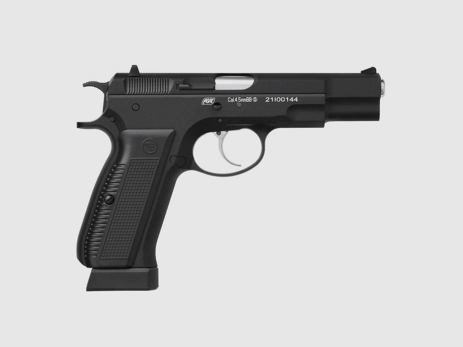 Luftpistolenset CZ 75 4,5 mm Stahl BB Co2-Pistole Vollmetall Blow Back (P18) + 10 Co2-Kapseln Umarex + 1500 Stahl BB's Umarex