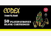 Codex 9 mm P.A.K. cartucce a salve - 50 pz.