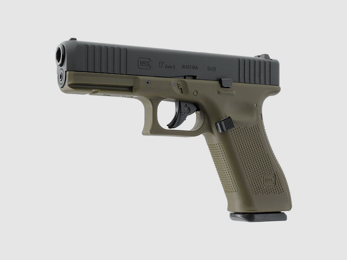 Glock 17 Gen5 Co2 Pistole Blowback 4,5mm Battlefield Green