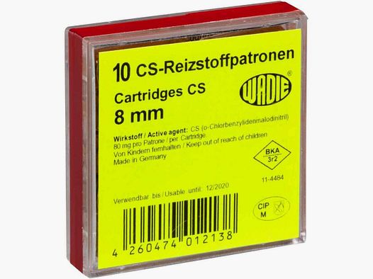 Cartuchos 8 mm Cs A Gaz X10