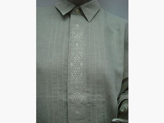 Werthe Leinen 1/1-Arm Stickerei Gr. 39