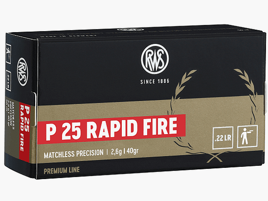 RWS.22 LR P25 RAPID FIRE 2,6g - 50 Stk.