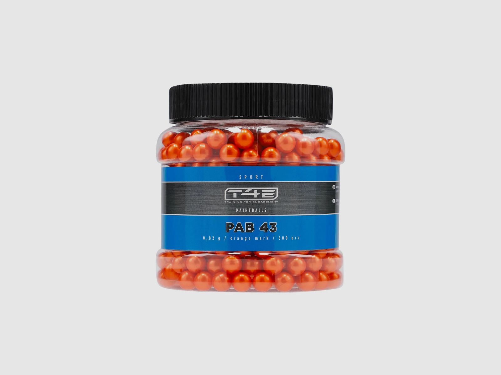 T4E Farbkugeln PAB 43 Sport Kaliber .43 - 500 Stück orange