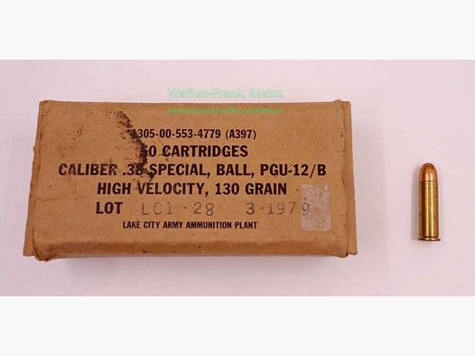 USA, Diverse Revolverpatronen .38Special