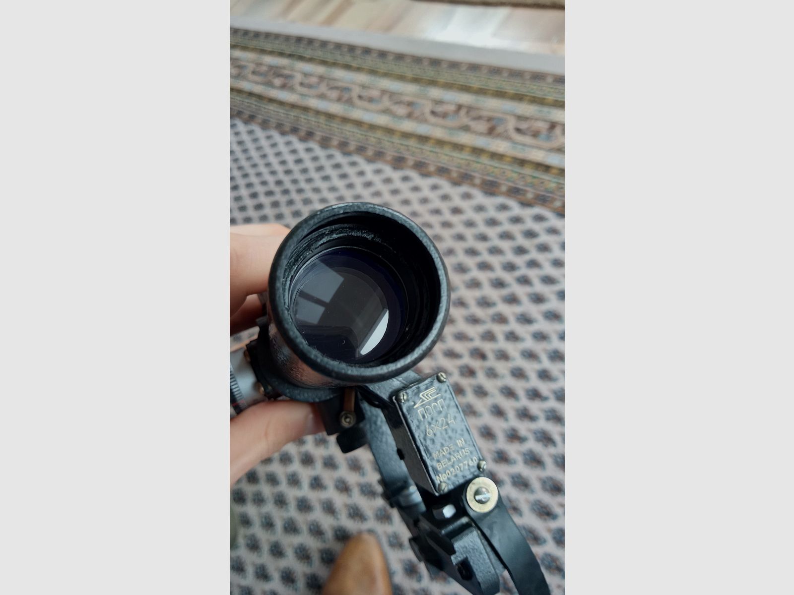 6x24 SVD Zielfernrohr Optik für Dragunov / Hergestellt in Weißrussland / Bedingt Yunker möglich // SVU Tigr PSOP PSO-1M2 PSO-Scope