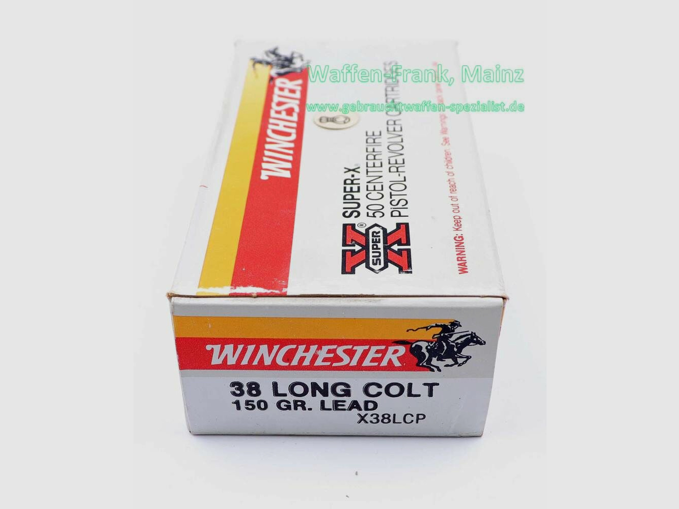 Winchester - USA Revolverpatronen .38LongColt 150grs.