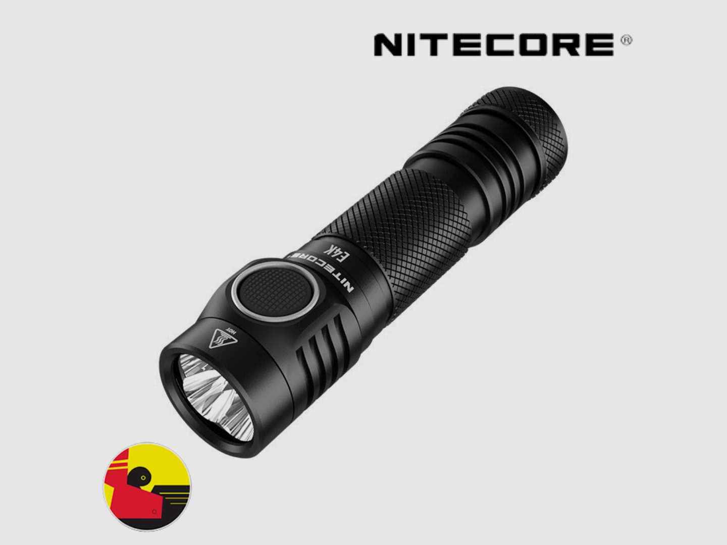 Nitecore E4K Strong Light Highlight 4400 Lumen 21700 Batteria Torcia Portatile, immagine 2 di 7
