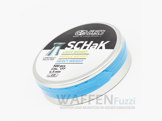JSB SCHaK Premium Diabolo à Tête Plate 0,535g 500 PCS
